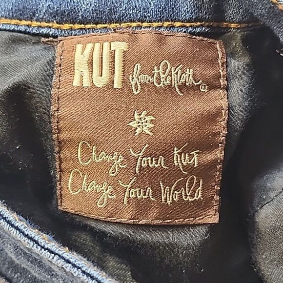 KUT From The Kloth Catherine Boyfriend Jeans Women 22W KP494GZ4 Blue Denim - Picture 4 of 11